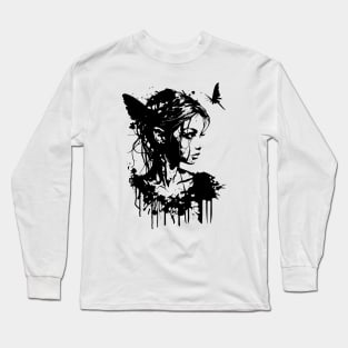 Urban Elf: Banksy-Inspired Artwork Long Sleeve T-Shirt